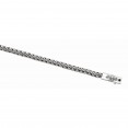 Silver 18In Weaved Necklace With Box Clasp