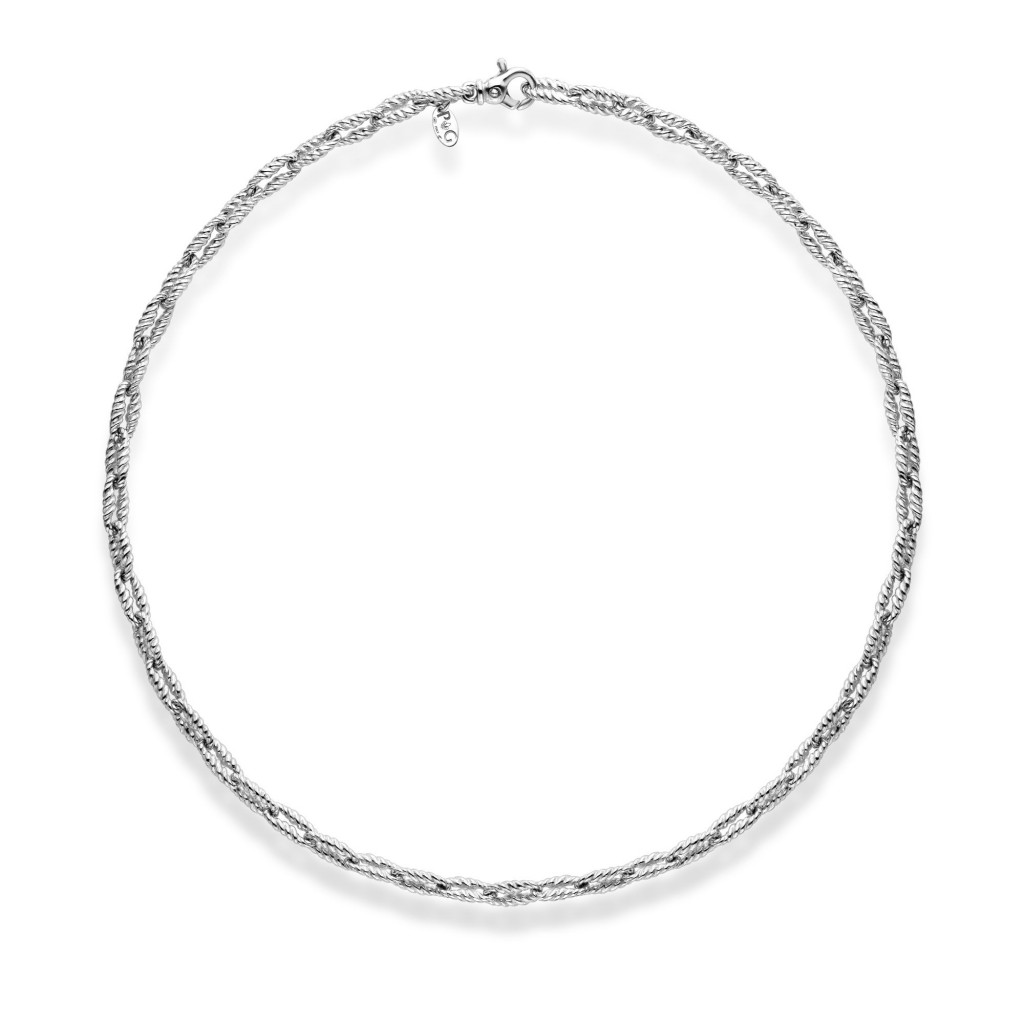 Sterling Silver Italian Cable Men'S Vintage Razior Link Bracelet