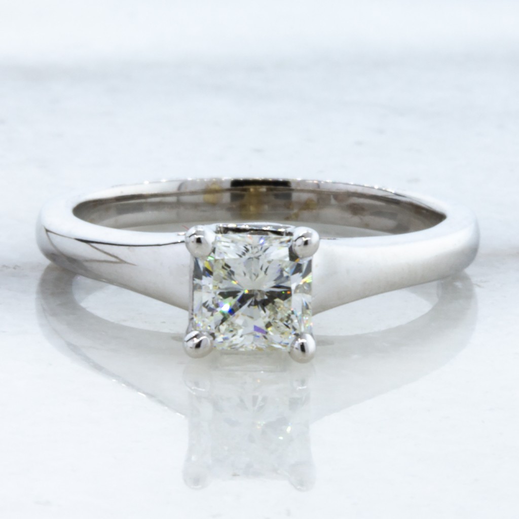 Diamond Princess Cut Solitaire (.70ct)