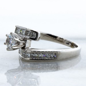 Princess and Round Diamond Ring(1.15ctw.)