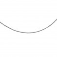 Silver 17In With Rhodium Finish Diamond Cut  Wheat Necklace With Lobster Clasp