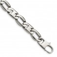 Stainless Steel Polished Open Link 8.5in Bracelet