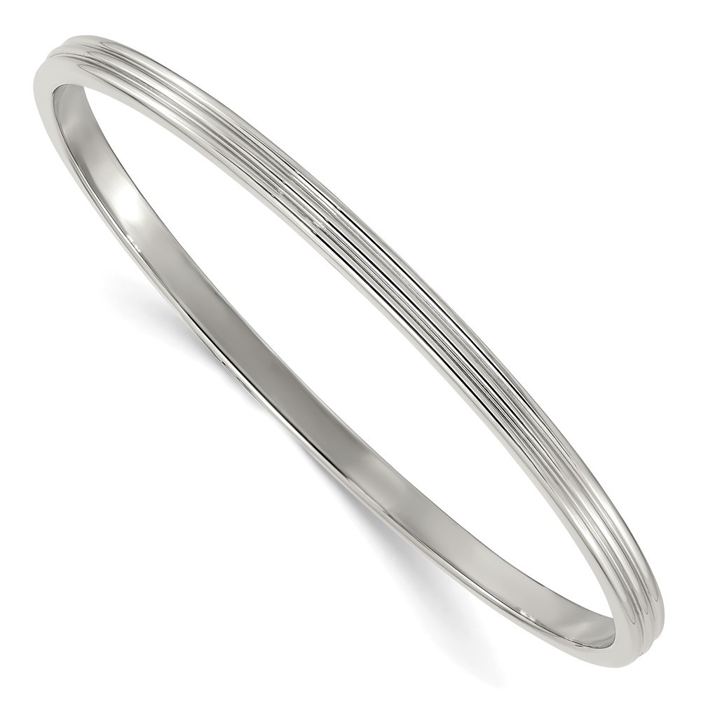 Stainless Steel Polished 4mm Bangle