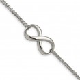 Stainless Steel Polished Infinity Symbol 7.5in Bracelet