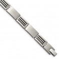 Stainless Steel Brushed and Polished 8.25in Bracelet