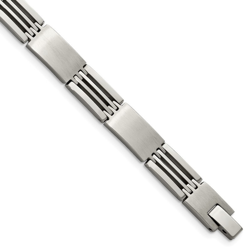 Stainless Steel Brushed and Polished 8.25in Bracelet