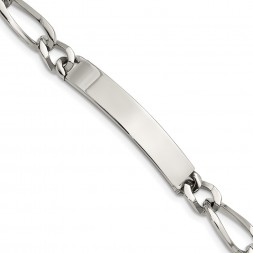 Stainless Steel Polished 9.25in ID Bracelet