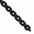 Stainless Steel Polished Black IP-plated 8.5in Bracelet