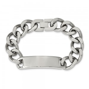 Stainless Steel Polished 8.75in ID Bracelet