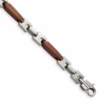 Stainless Steel Polished Brown IP-plated 8.25in Bracelet