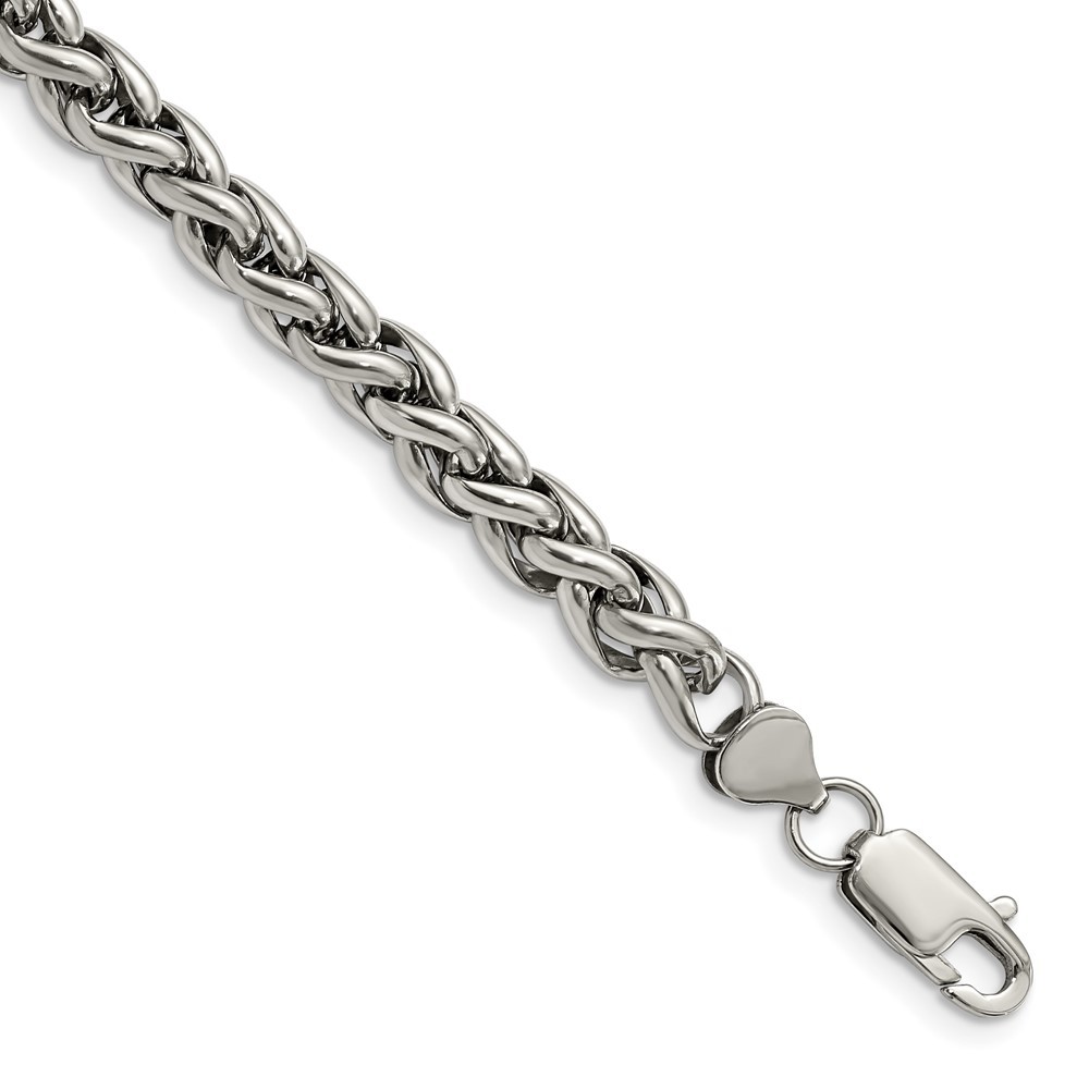 Stainless Steel Polished 8.5in Bracelet