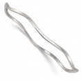 Stainless Steel Polished Scalloped Bangle