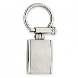 Stainless Steel Brushed and Polished Key Ring