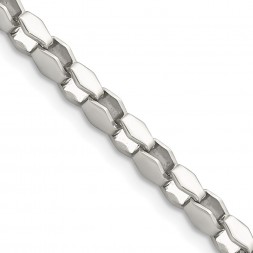 Stainless Steel Polished Fancy Link 22in Chain