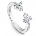Noam Carver White Gold Stackable Ring With 7 Round Diamonds