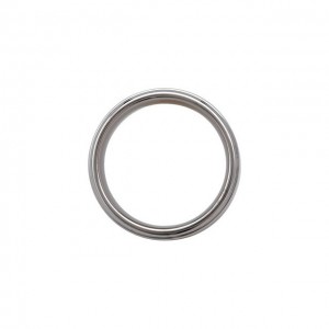 Tungsten 8 mm Satin Finished Band with Ridged Edges