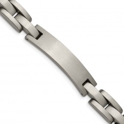 Titanium Brushed 8.75in ID Bracelet