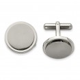 Titanium Brushed and Polished Cuff Links