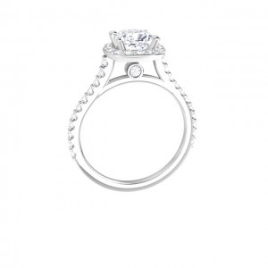 Cushion Halo Diamond Engagement Ring (1.53ctw.)