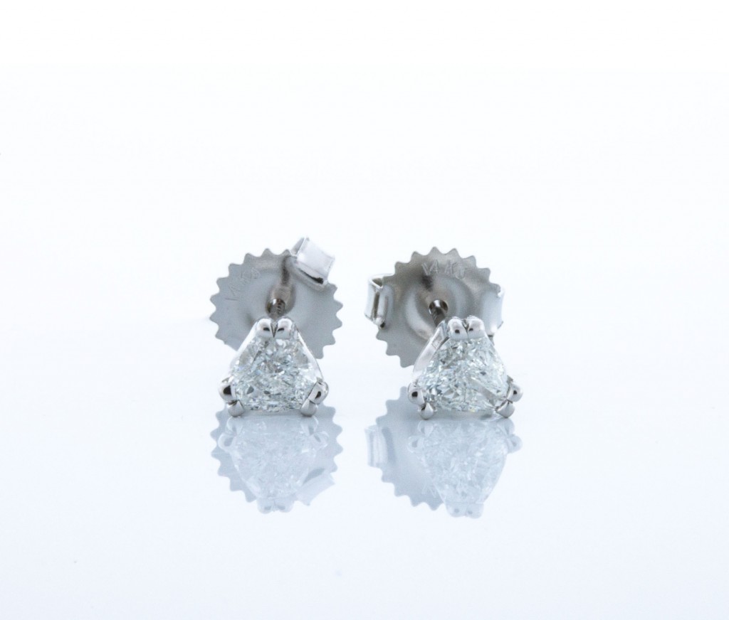 Diamond Trillion Studs (.48ctw.)