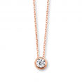 14 Kt Rose Gold Diamond Necklace