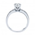 Rm946-14k White Gold Classic Semi Mount Engagement Ring
